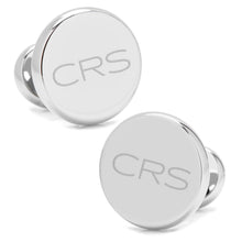 Load image into Gallery viewer, Stainless Steel Engravable Classic Round Cufflinks
