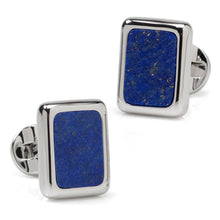 Load image into Gallery viewer, Sterling Silver and Lapis JFK Presidential Cufflinks
