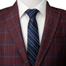 Load image into Gallery viewer, Classic Navy Stripe Men's Tie
