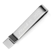 Load image into Gallery viewer, Wedding Title Engravable Tie Bar
