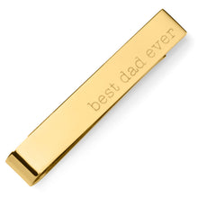 Load image into Gallery viewer, Best Dad Ever Gold Engravable Tie Bar
