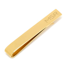 Load image into Gallery viewer, Gold Plated Stainless Steel Engravable Tie Bar
