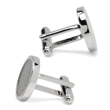 Load image into Gallery viewer, Woven Metal Silver Cufflinks
