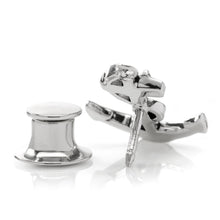 Load image into Gallery viewer, Anchor Sterling Silver 3D Lapel Pin

