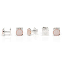 Load image into Gallery viewer, Sterling Silver Classic Formal Pink Mother of Pearl 5-Studs
