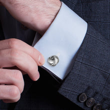 Load image into Gallery viewer, Sterling Silver Braided Knot Cufflinks
