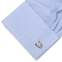 Load image into Gallery viewer, Sterling Silver Lion Head Cufflinks

