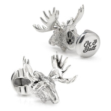 Load image into Gallery viewer, Antique Sterling Silver Moose Cufflinks
