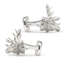 Load image into Gallery viewer, Antique Sterling Silver Moose Cufflinks

