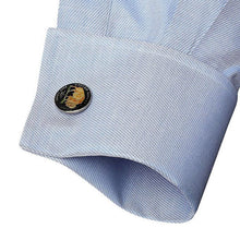 Load image into Gallery viewer, Hand Painted American Buffalo Nickel Coin Cufflinks
