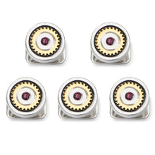 Load image into Gallery viewer, Gear Amethyst Stone 5-Studs

