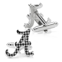 Load image into Gallery viewer, NCAA University of Alabama Houndstooth Cufflinks
