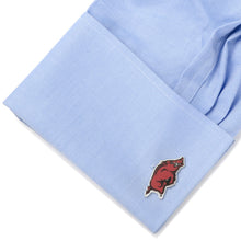 Load image into Gallery viewer, NCAA University of Arkansas Razorback Cufflinks
