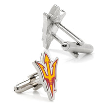Load image into Gallery viewer, NCAA Arizona State University Sun Devils Pitchfork Cufflinks
