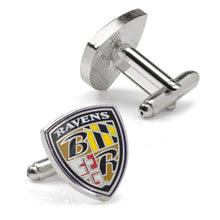 Load image into Gallery viewer, NFL Baltimore Ravens Shield Cufflinks
