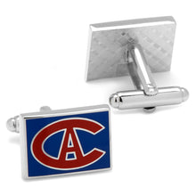 Load image into Gallery viewer, NHL Montreal Canadiens Throwback Logo Cufflinks
