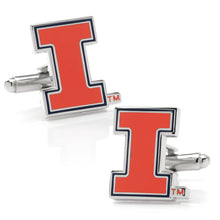 Load image into Gallery viewer, NCAA University of Illinois Fighting Illini Cufflinks
