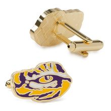 Load image into Gallery viewer, NCAA Gold LSU Tigers Cufflinks
