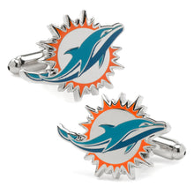 Load image into Gallery viewer, NFL Miami Dolphins Cufflinks
