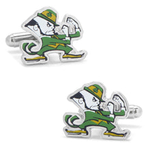 Load image into Gallery viewer, NCAA Notre Dame University Fighting Leprechaun Cufflinks
