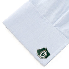Load image into Gallery viewer, NFL Green Bay Packers State Shaped Cufflinks
