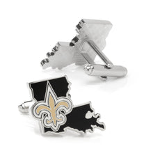 Load image into Gallery viewer, NFL New Orleans Saints State Shaped Cufflinks
