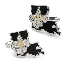 Load image into Gallery viewer, NFL New Orleans Saints State Shaped Cufflinks
