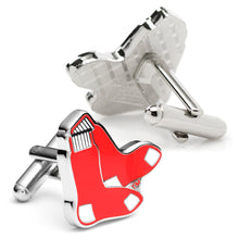 Load image into Gallery viewer, MLB Red Sox Cufflinks
