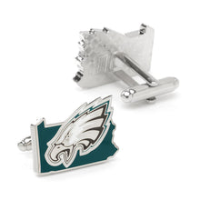 Load image into Gallery viewer, NFL Philadelphia Eagles State Shaped Cufflinks
