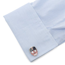 Load image into Gallery viewer, MLB Boston Red Sox Sugar Skull Cufflinks
