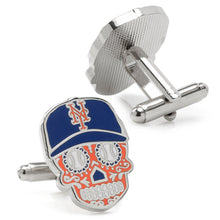Load image into Gallery viewer, MLB New York Mets Sugar Skull Cufflinks
