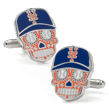 Load image into Gallery viewer, MLB New York Mets Sugar Skull Cufflinks
