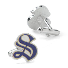 Load image into Gallery viewer, Sewanee Tiger Mascot Cufflinks

