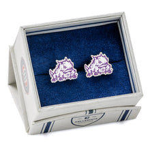 Load image into Gallery viewer, NCAA TCU Horned Frog Cufflinks
