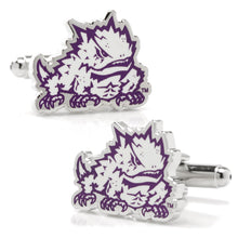 Load image into Gallery viewer, NCAA TCU Horned Frog Cufflinks

