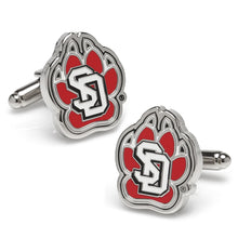 Load image into Gallery viewer, NCAA University of South Dakota Cufflinks
