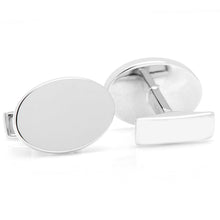 Load image into Gallery viewer, Engraved Precious Moments Sterling Silver Oval Cufflinks
