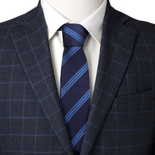 Load image into Gallery viewer, Star Trek Enterprise Flight Blue Stripe Men's Tie
