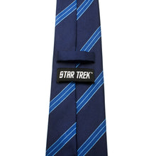 Load image into Gallery viewer, Star Trek Enterprise Flight Blue Stripe Men's Tie
