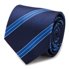 Load image into Gallery viewer, Star Trek Enterprise Flight Blue Stripe Men's Tie
