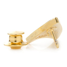 Load image into Gallery viewer, Star Trek Gold Delta Shield Lapel Pin
