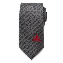 Load image into Gallery viewer, Star Trek Klingon Gray Men's Tie
