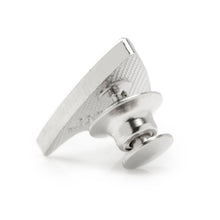 Load image into Gallery viewer, Star Trek Silver Delta Shield Lapel Pin
