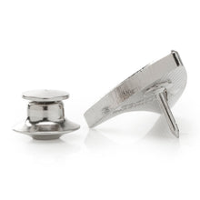 Load image into Gallery viewer, Star Trek Silver Delta Shield Lapel Pin
