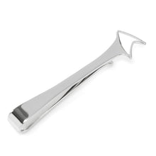 Load image into Gallery viewer, Star Trek Sterling Silver Cutout Delta Shield Tie Bar
