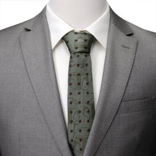 Load image into Gallery viewer, Star Wars Boba Fett Green Floral Motif Tie
