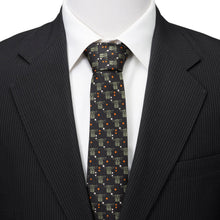 Load image into Gallery viewer, Star Wars Grogu Black and Orange Dotted Tie
