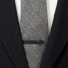 Load image into Gallery viewer, Star Wars Death Star Satin Black Tie Bar
