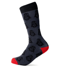 Load image into Gallery viewer, Star Wars Darth Vader Black and Red Dress Sock and Lapel Pin Gift Set
