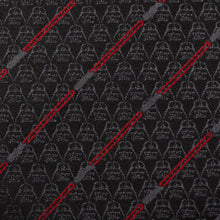 Load image into Gallery viewer, Star Wars Darth Vader LIGHTSABER Black and Red Striped Tie
